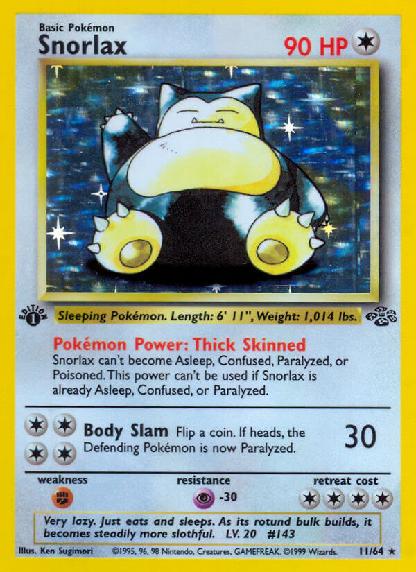 Snorlax Pokémon card