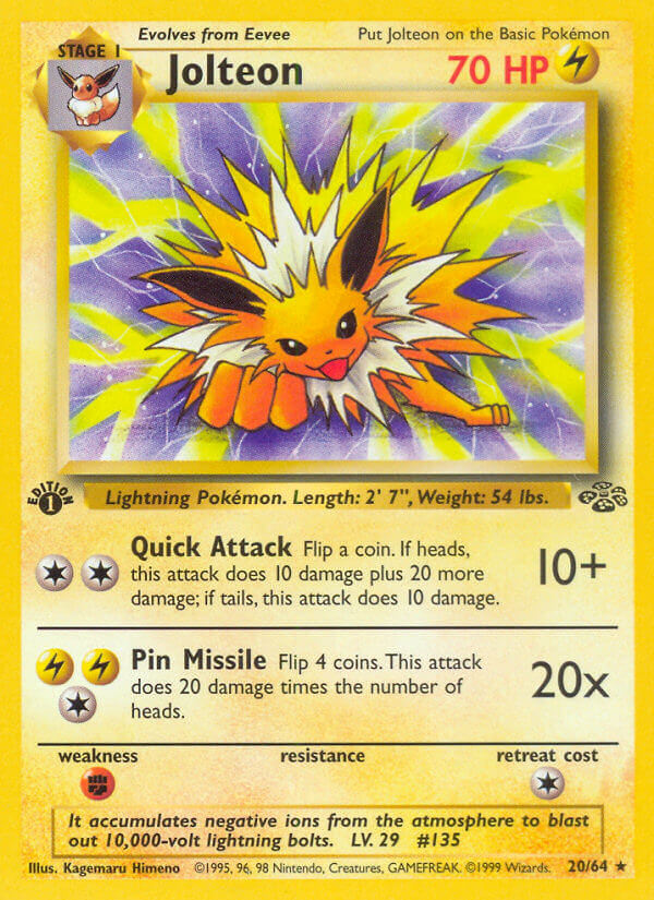 Jolteon Pokémon card