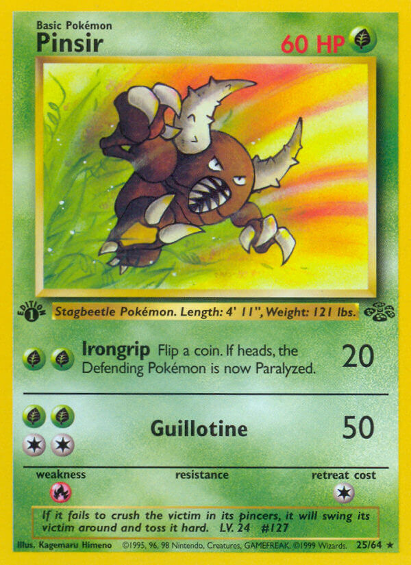 Pinsir Pokémon card
