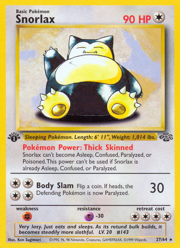 Snorlax Pokémon card