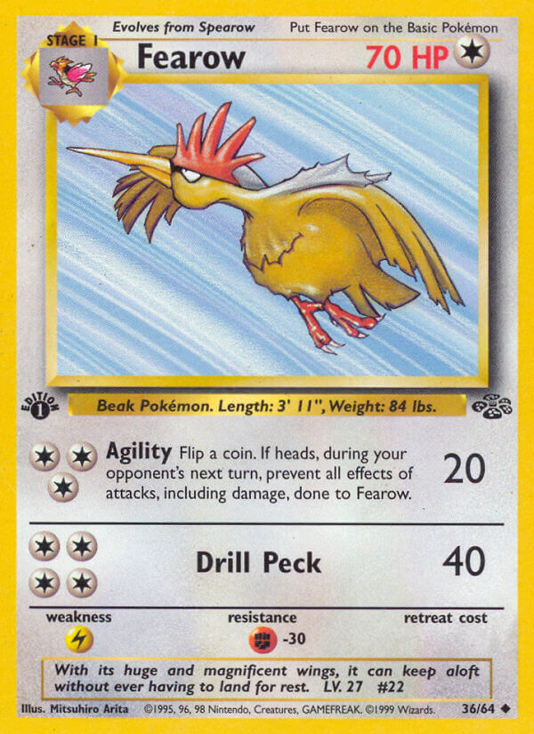 Fearow Pokémon card