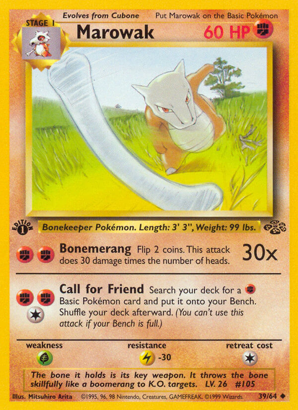 Marowak Pokémon card