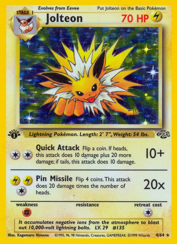 Jolteon Pokémon card