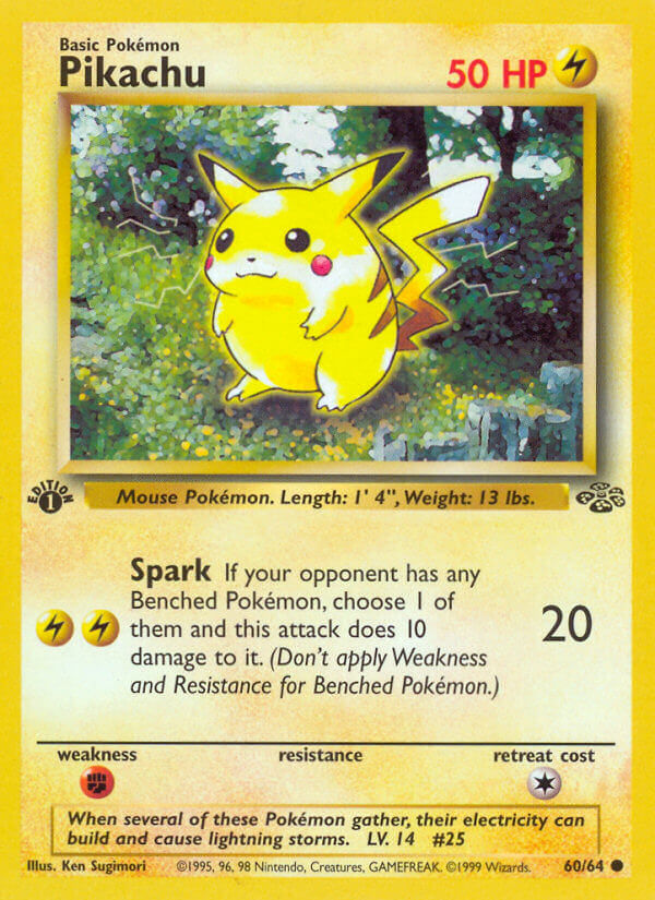 Pikachu Pokémon card