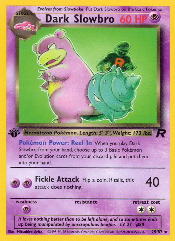 Dark Slowbro Pokémon card