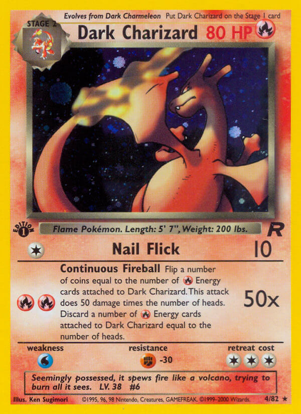 Dark Charizard Pokémon card