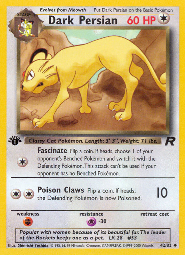 Dark Persian Pokémon card