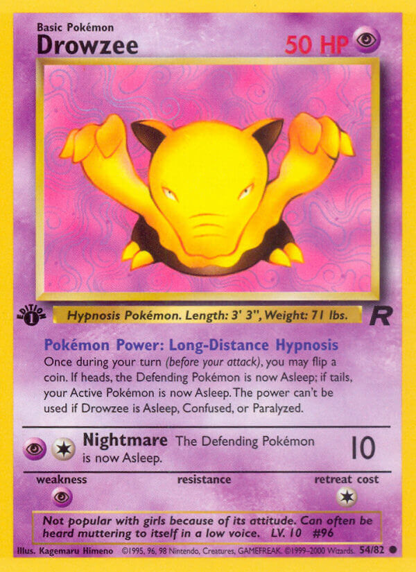 Drowzee Pokémon card
