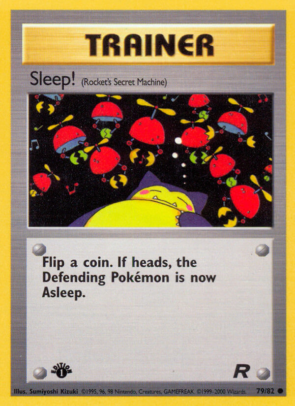 Sleep! Pokémon card