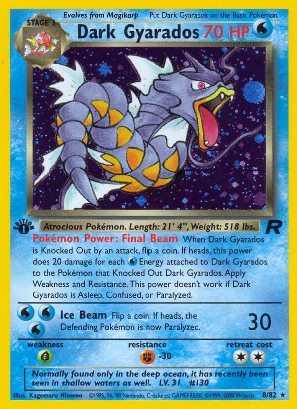 Dark Gyarados Pokémon card