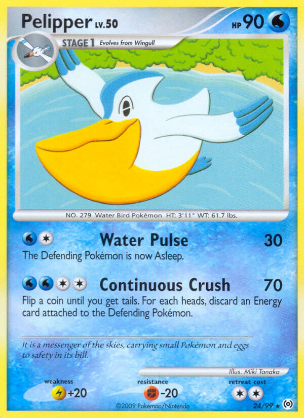 Pelipper Pokémon card