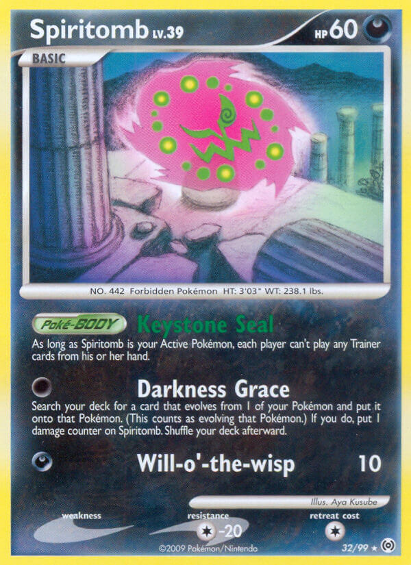Spiritomb Pokémon card