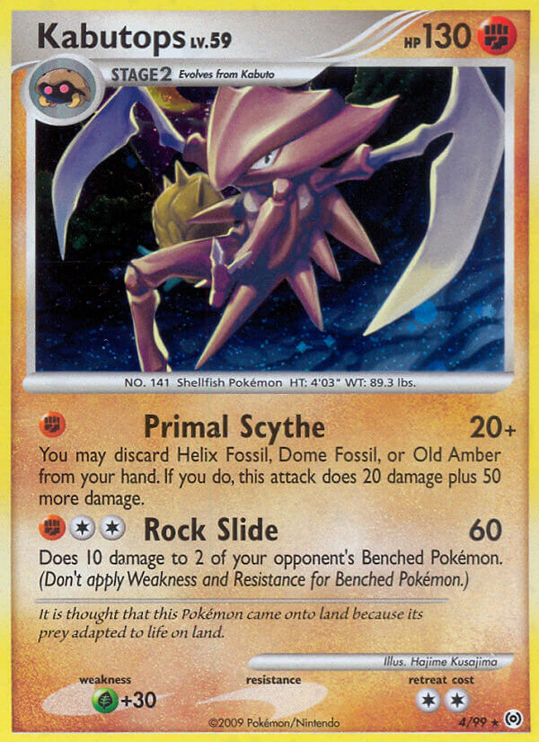 Kabutops Pokémon card