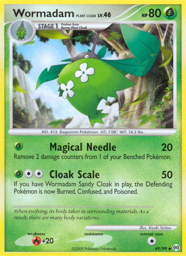 Wormadam Plant Cloak Pokémon card