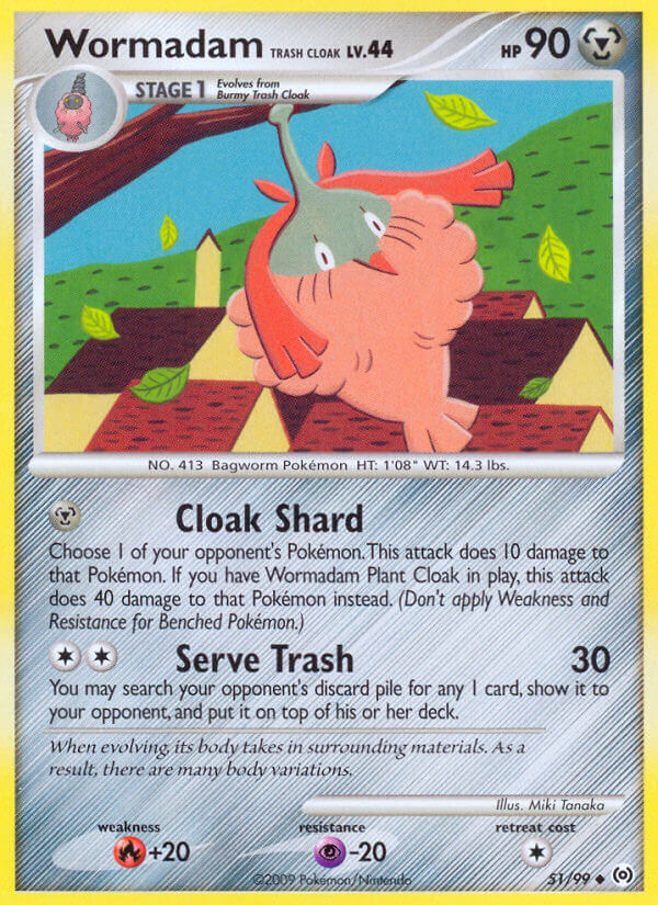 Wormadam Trash Cloak Pokémon card