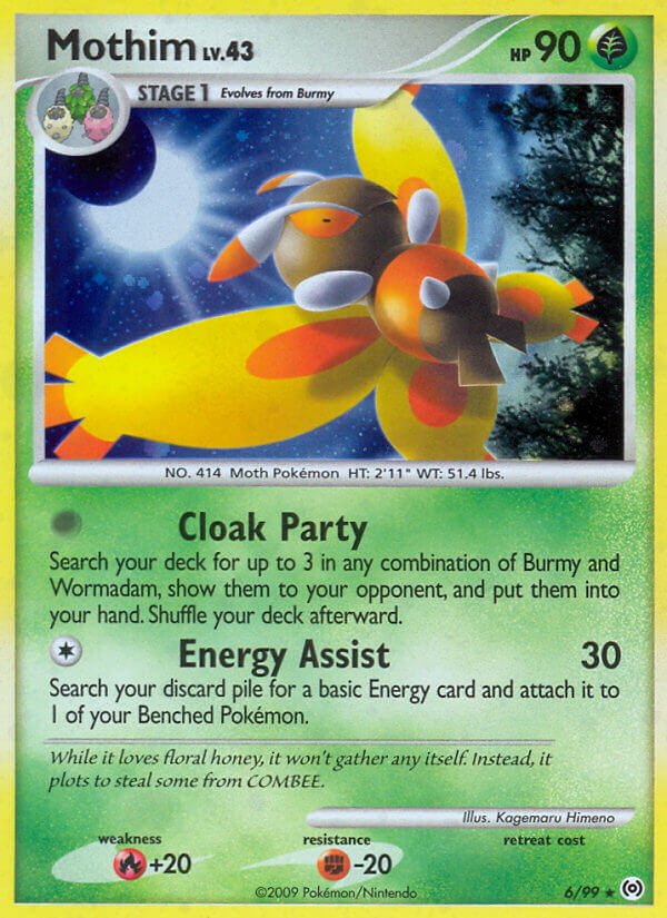 Mothim Pokémon card