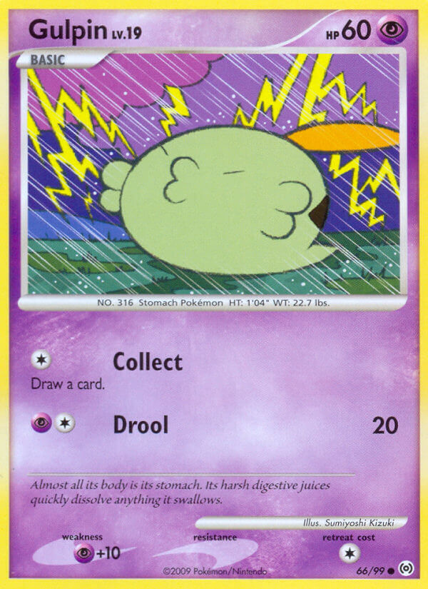 Gulpin Pokémon card