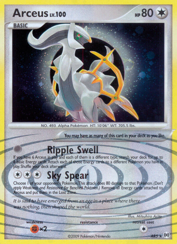 Arceus Pokémon card