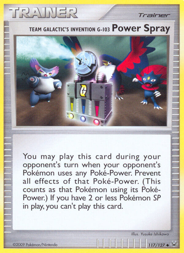 Team Galactic's Invention G-103 Power Spray Pokémon card