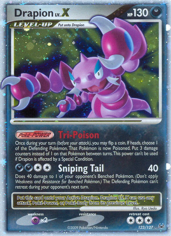 Drapion LV.X Pokémon card