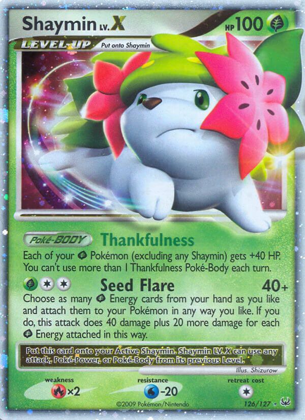 Shaymin LV.X Pokémon card