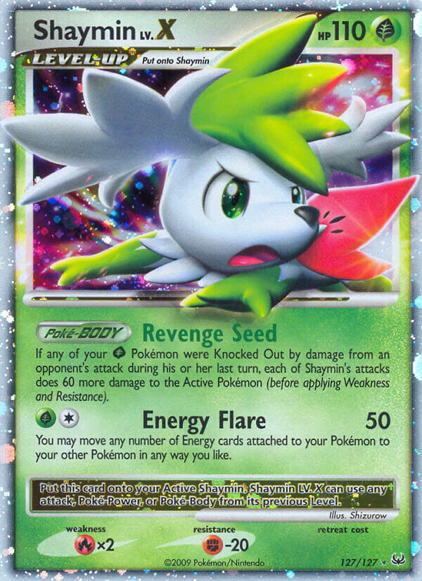 Shaymin LV.X Pokémon card