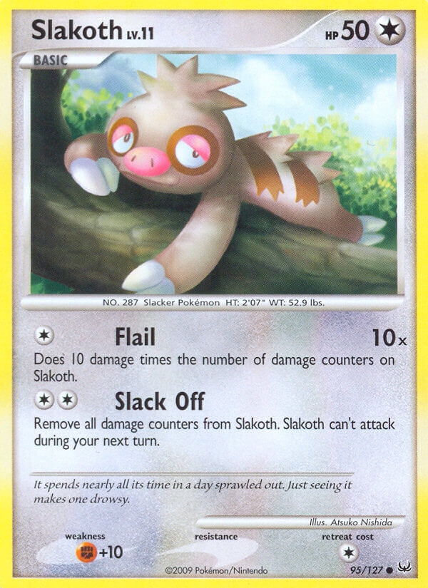 Slakoth Pokémon card