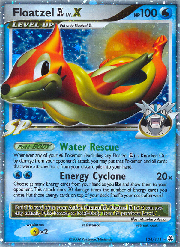 Floatzel GL LV.X Pokémon card