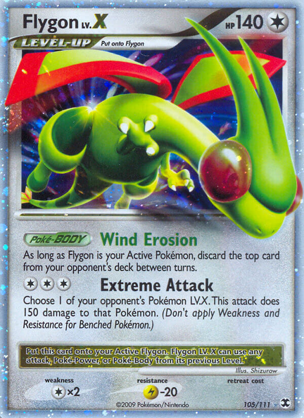 Flygon LV.X Pokémon card