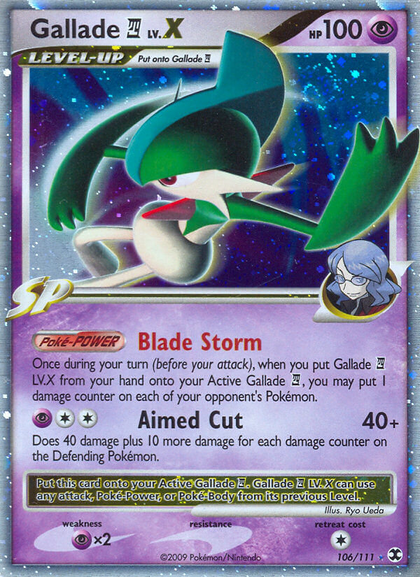 Gallade E4 LV.X Pokémon card