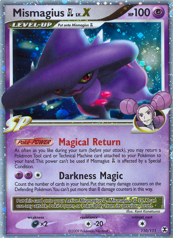 Mismagius GL LV.X Pokémon card