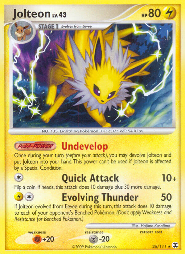 Jolteon Pokémon card