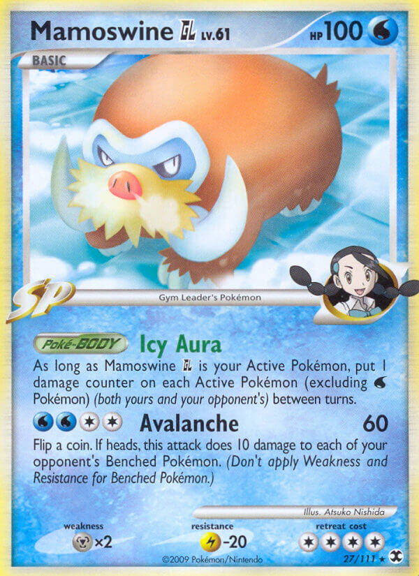 Mamoswine GL Pokémon card