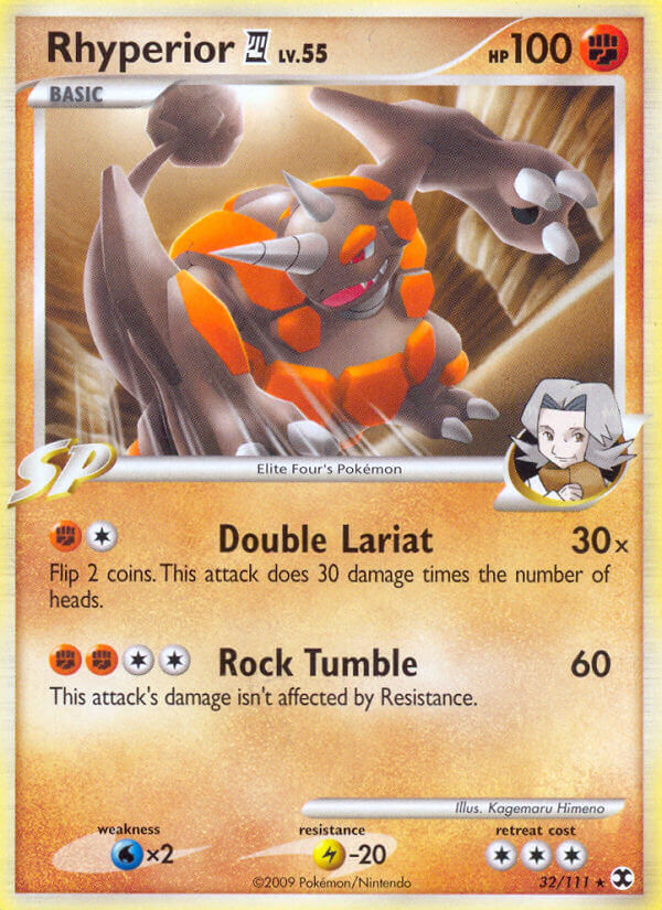 Rhyperior E4 Pokémon card