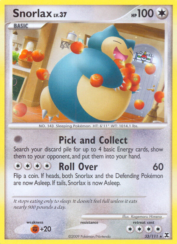 Snorlax Pokémon card