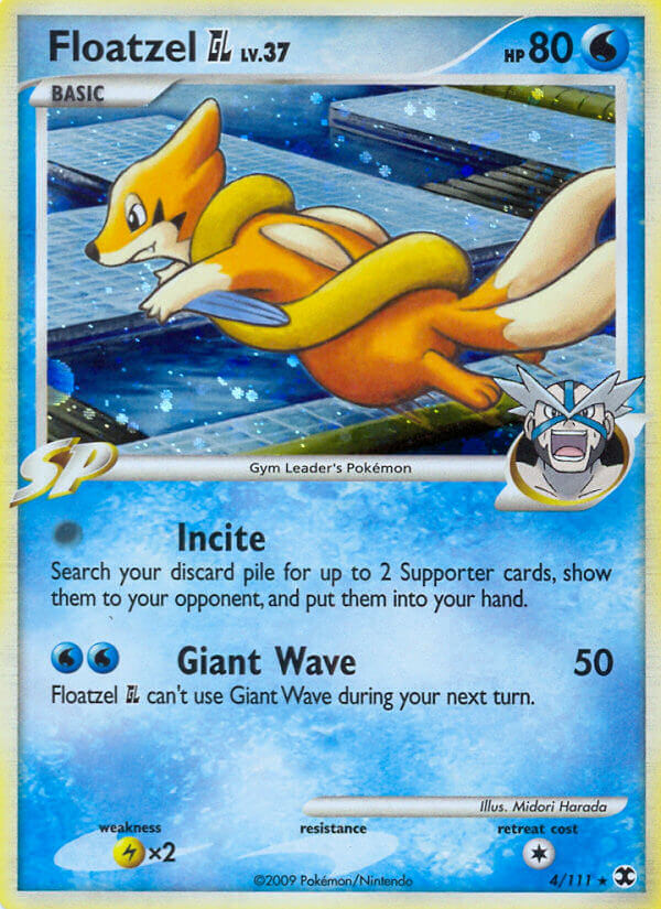 Floatzel GL Pokémon card