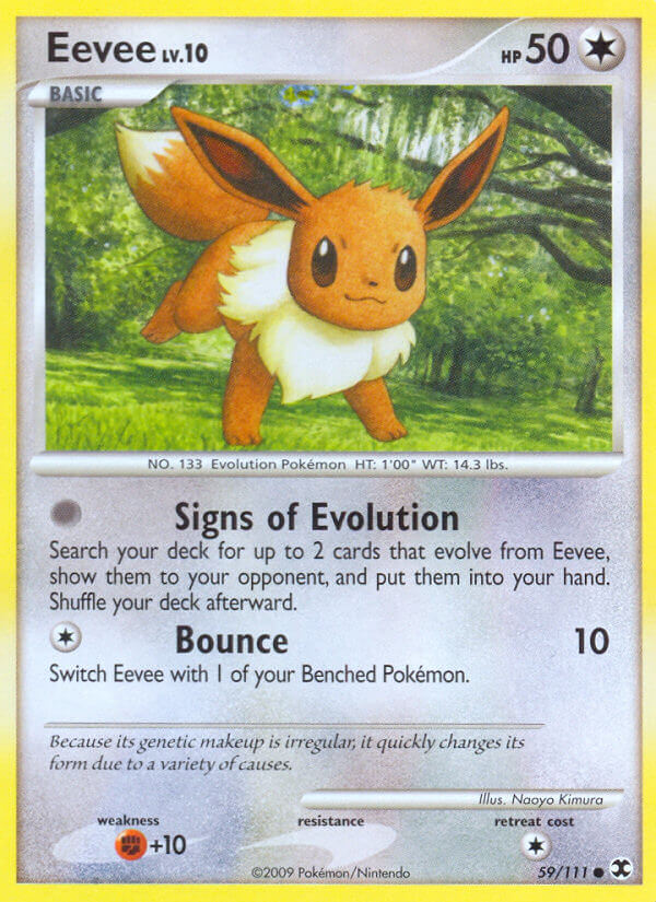 Eevee Pokémon card