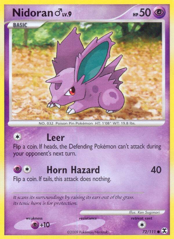 Nidoran♂ Pokémon card