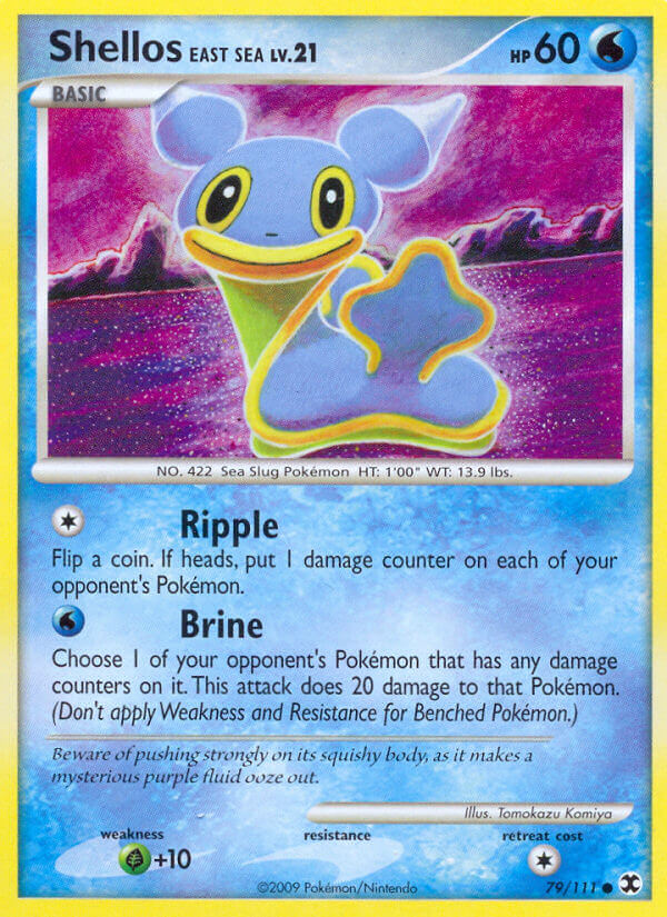 Shellos East Sea Pokémon card