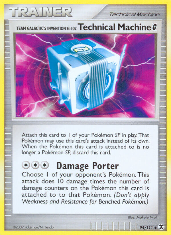 Team Galactic's Invention G-107 Technical Machine G Pokémon card