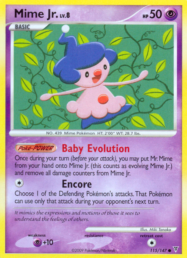 Mime Jr. Pokémon card