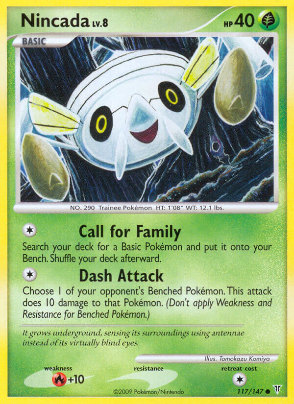 Nincada Pokémon card