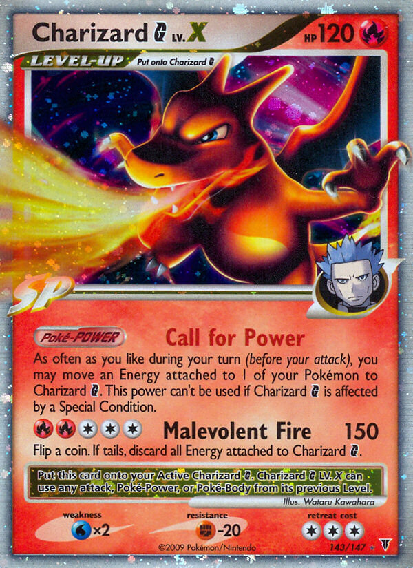 Charizard G LV.X Pokémon card