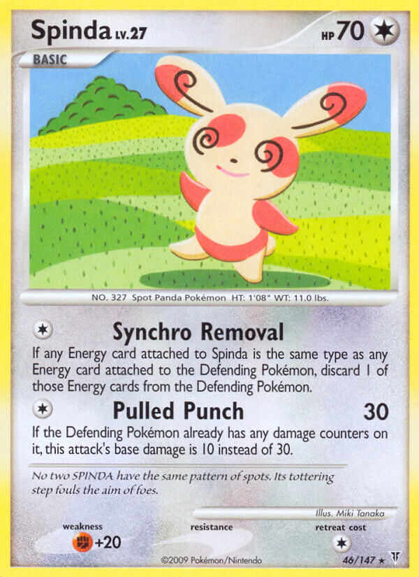 Spinda Pokémon card