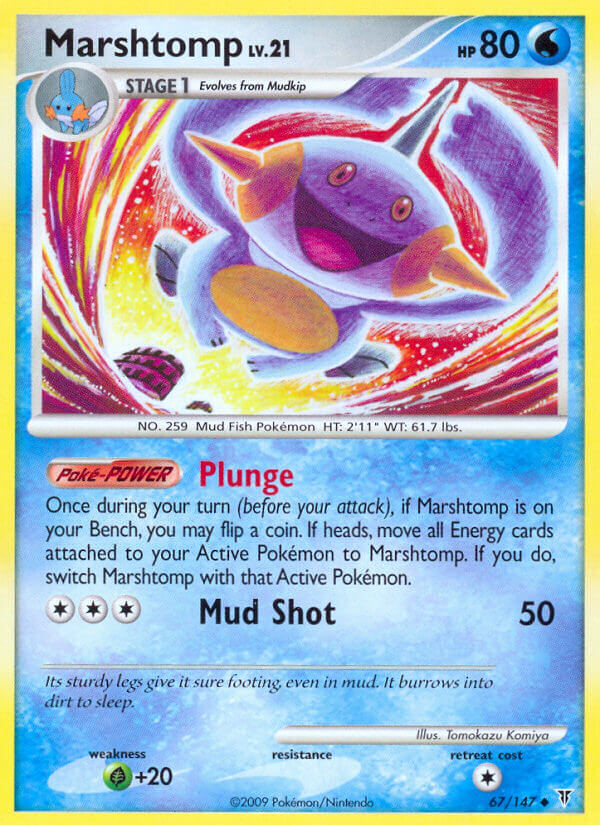 Marshtomp Pokémon card