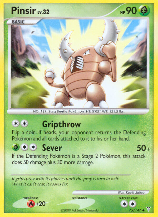 Pinsir Pokémon card