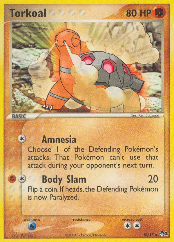 Torkoal Pokémon card