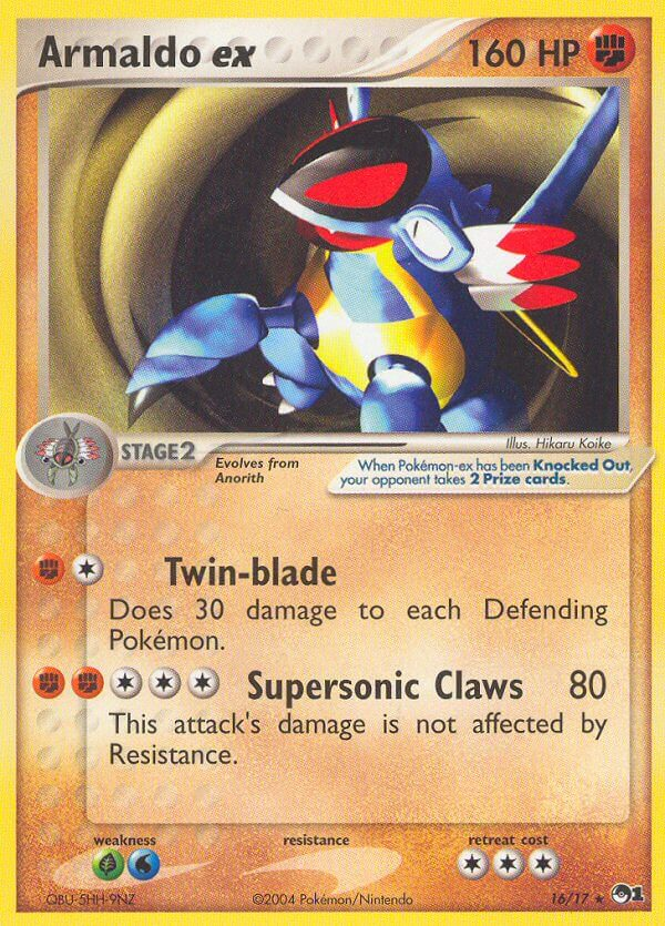 Armaldo ex Pokémon card