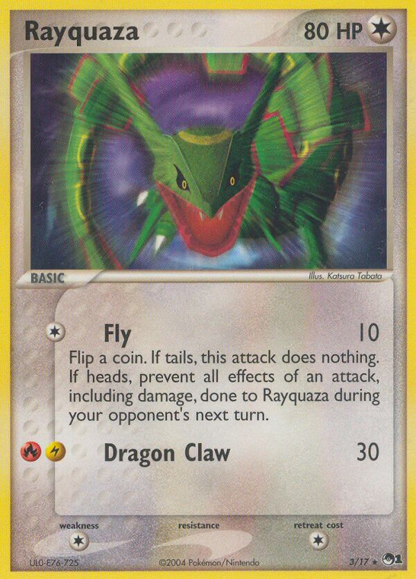 Rayquaza Pokémon card
