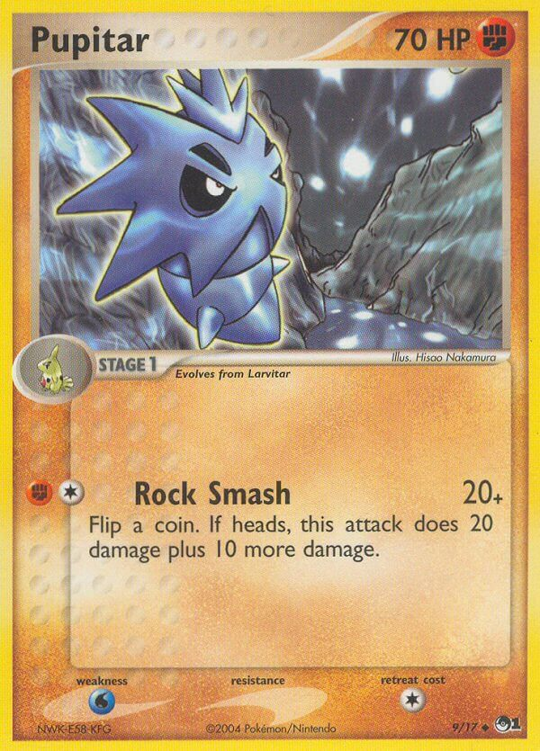 Pupitar Pokémon card